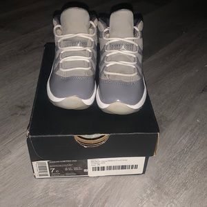 Jordan retro 11, cool grey, size 7 infant